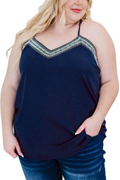 Picture of PLUS SIZE BLUE SUN TANK TOP